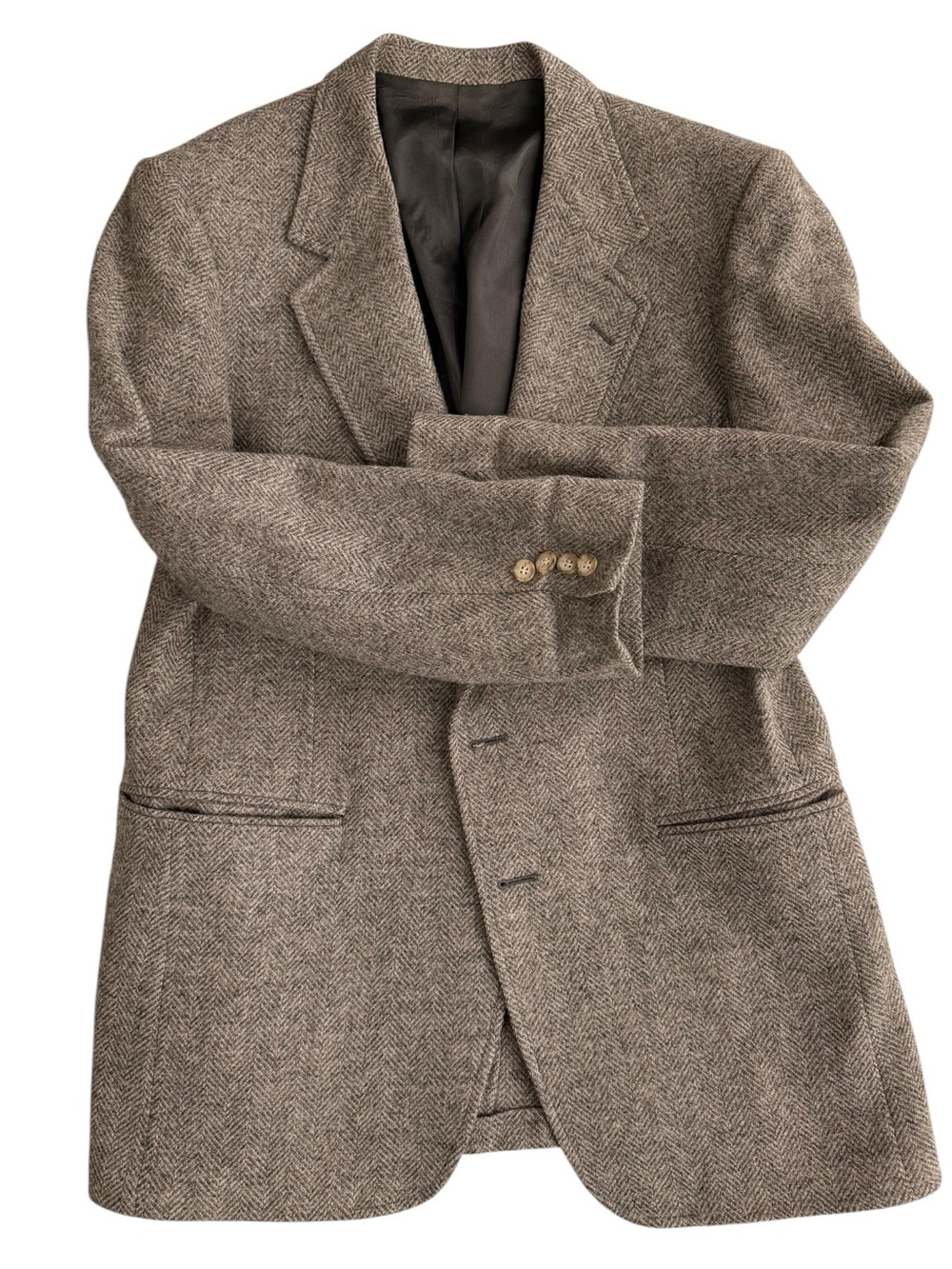 Evan Picone Tailored for Joske’s Men's Store Herringbone Wool Blazer